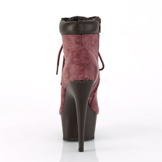 Warm Me Up Burgundy Nubuck Booties
