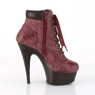 Warm Me Up Burgundy Nubuck Booties