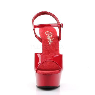 Delight Red Platform Sandals