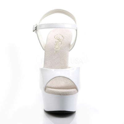 Delight-609 White Platform Sandals