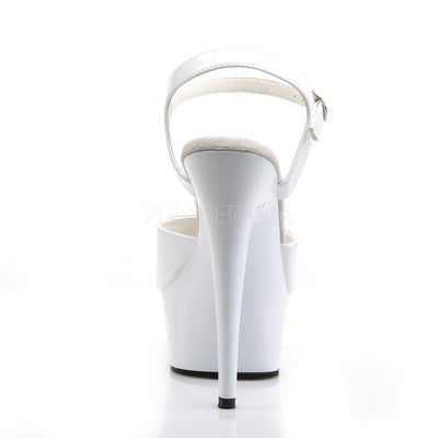 Delight-609 White Platform Sandals