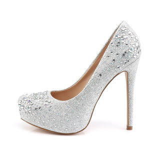Destiny-06R Cinderella Rhinestone Pumps