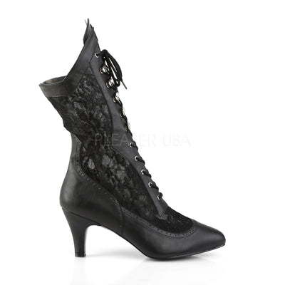 Wide Width & Shaft Victorian Boots Black