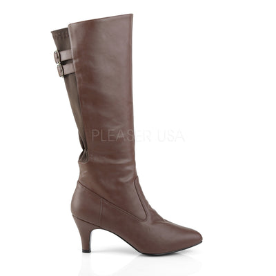 Divine Knee High Boots Brown