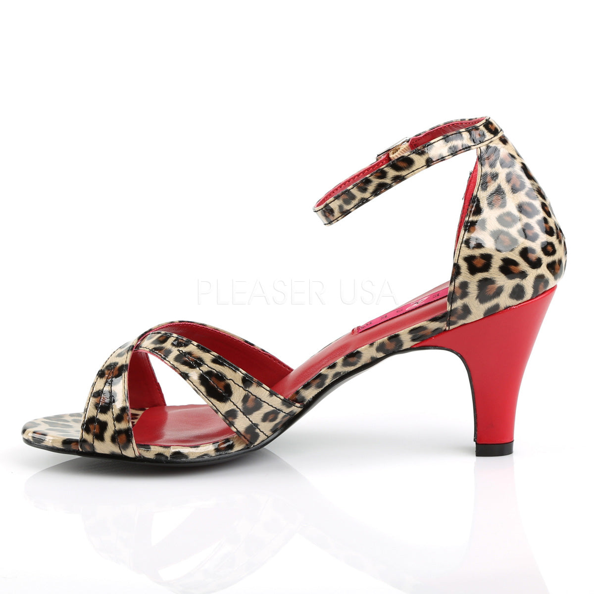 Divine Ankle Strap Cheetah Sandals