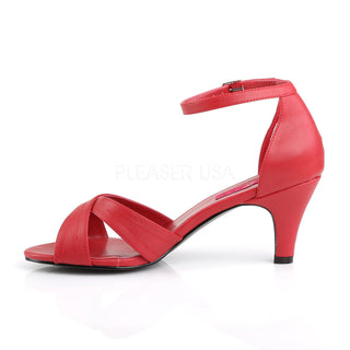 Divine Ankle Strap Sandals Red