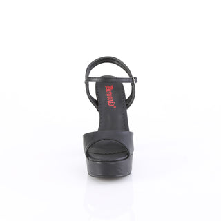 Dolly-09 Black Matte Platform Sandals
