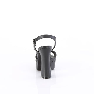 Dolly-09 Black Matte Platform Sandals
