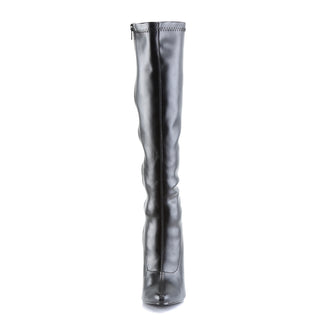 Domina-2000 Black Matte Knee Boots
