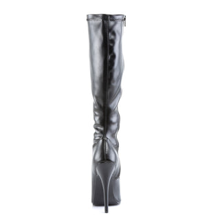 Domina-2000 Black Matte Knee Boots