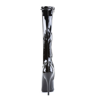 Domina-2000 Black Patent Knee Boots
