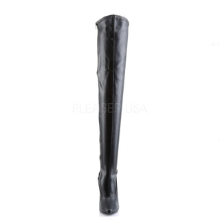 Domina-3000 Black Matte 6-Inch Thigh High Boots