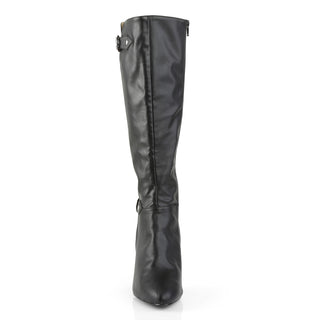 Buckled Black Knee High Black Boots