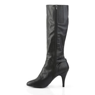 Buckled Black Knee High Black Boots
