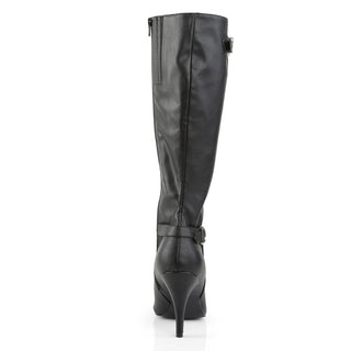 Buckled Black Knee High Black Boots