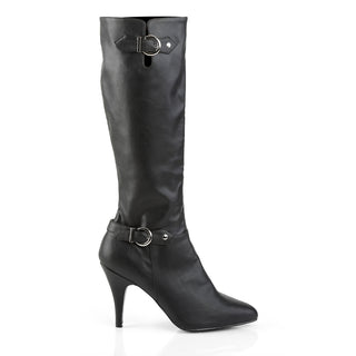 Buckled Black Knee High Black Boots