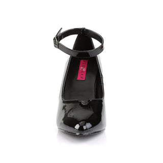 Dream-431 Black Ankle Strap Stiletto Pumps