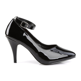 Dream-431 Black Ankle Strap Stiletto Pumps