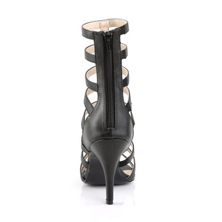 Gladiator Ankle Black PU Boots