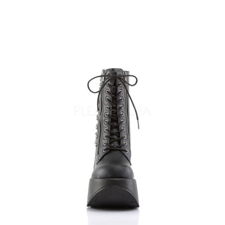 Star Cutout Wedge Platform Ankle Boots