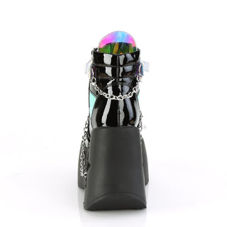 Midnight Star Wedge Magic Mirror Platform Boots