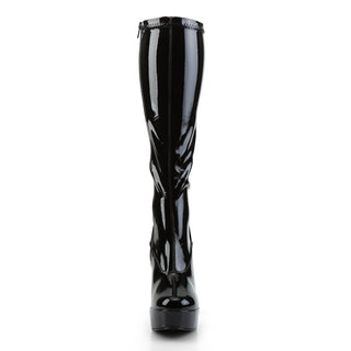 Electra-2000Z Black PA Chunky Heel Platform Boots