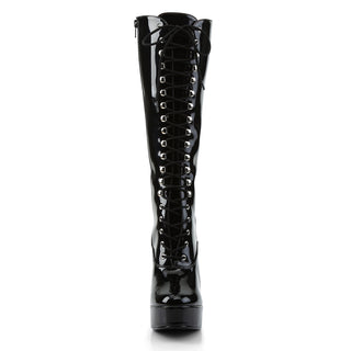 Electra-2020 Black Patent Knee High Boots