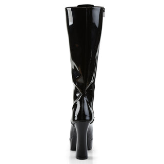 Electra-2020 Black Patent Knee High Boots
