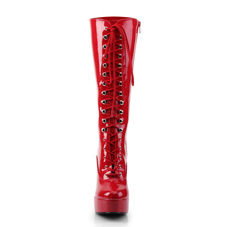 Electra-2020 Red Knee High Boots