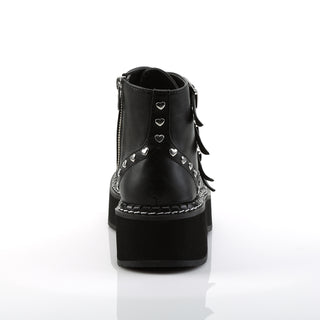 Emily-315 My Little Gothic Hearts Ankle Boots