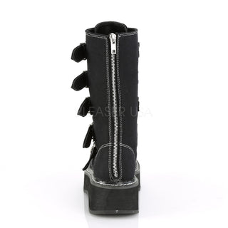 Black Canvas Festival Mid-Calf Boots