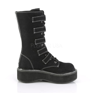 Black Canvas Festival Mid-Calf Boots