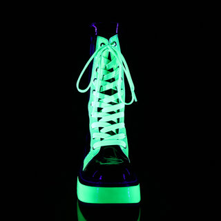 Green Devil Neon UV Platform Boots