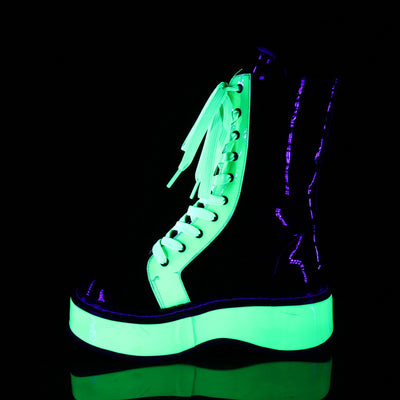Green Devil Neon UV Platform Boots