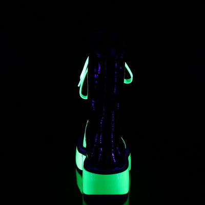 Green Devil Neon UV Platform Boots