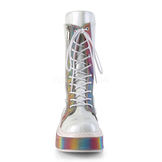 Rainbow Reflective Mid Calf Boots