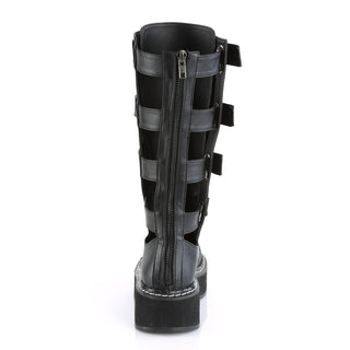 Open Back Panels Knee High Platform Boots
