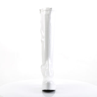 Exotica-2000 Gogo Platform Boots White