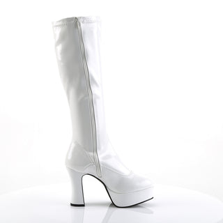 Exotica-2000 Gogo Platform Boots White