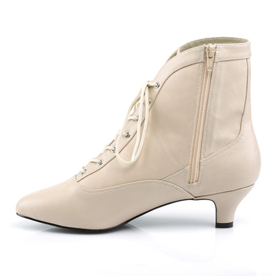 Large Size Victorian Boots Cream