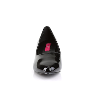 Fab-420 Black Patent Low Block Heel Pumps (US 9–16)