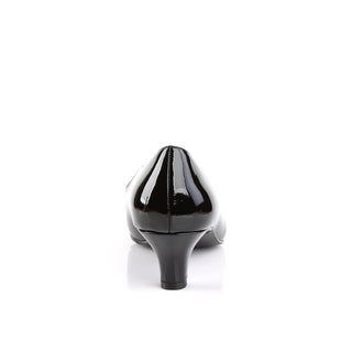 Fab-420 Black Patent Low Block Heel Pumps (US 9–16)