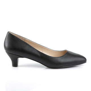 Fab-420 Black Matte Low Block Heel Pumps (US 9–16)