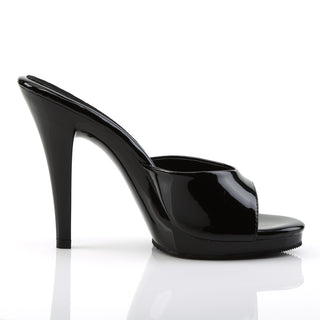 Flair-401-2 Black Patent Stiletto Mules