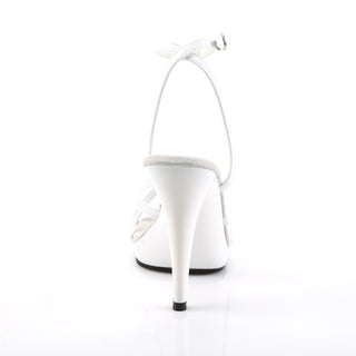 Flair-436 White Strappy Heels