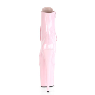 Flamingo-1020 8 Inches Pink Ankle Boots