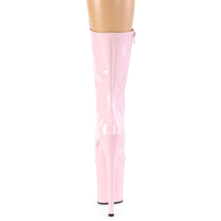 Flamingo-1050 Baby Pink Exotic Dancers Mid-Calf Boots