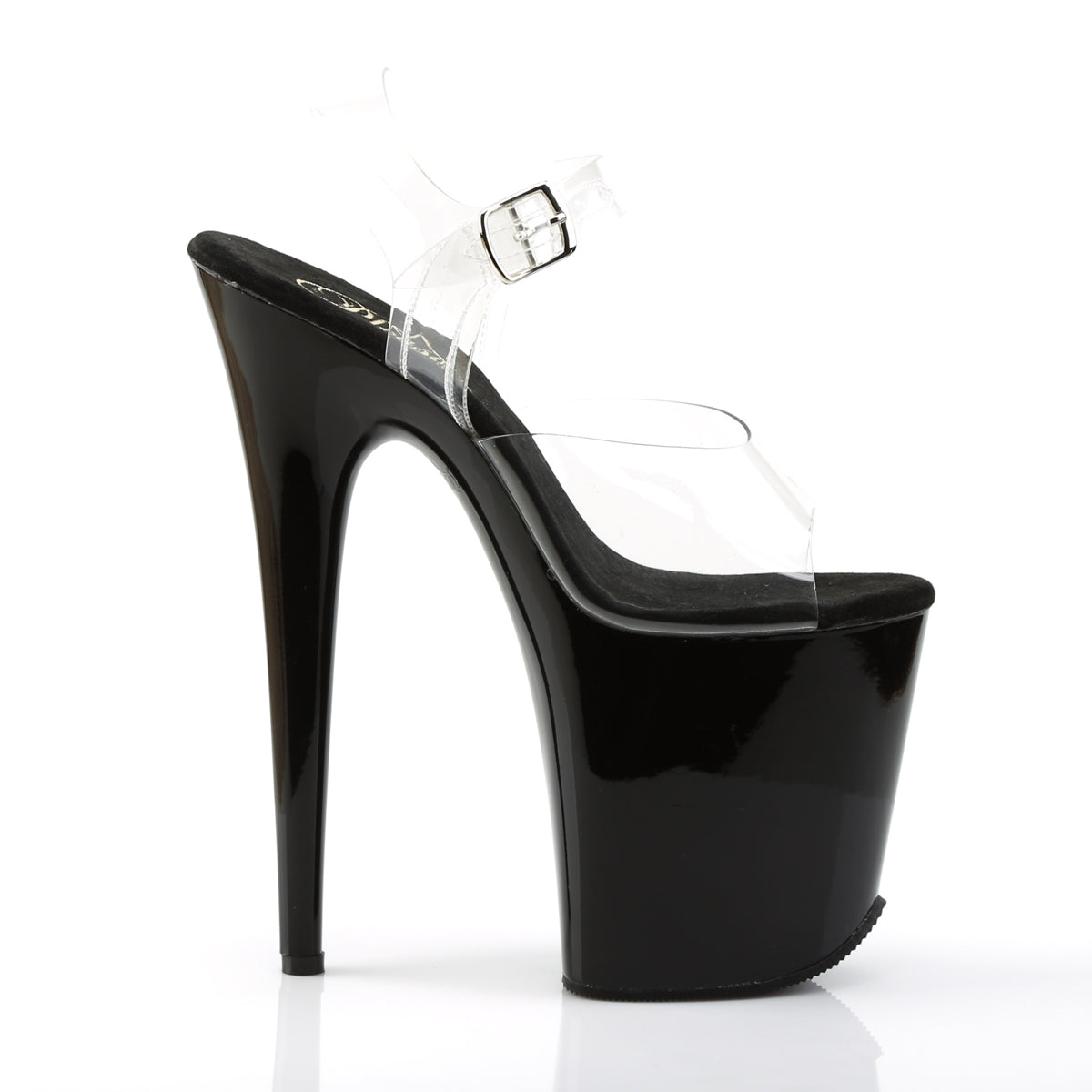 Flamingo-808 Black 8 Inches Platform Heels