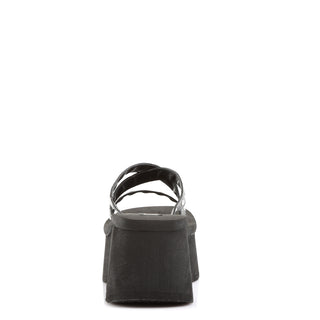 Summer Time Goth Black Sandals Funn-19