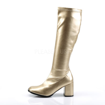 Gold Gogo Boots